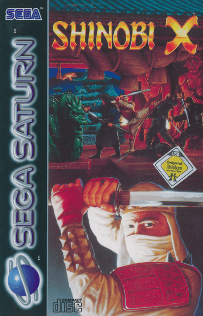 Shinobi X box art for Sega Saturn